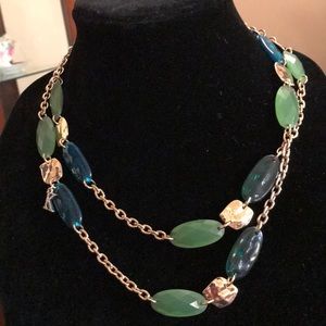 Beautiful teal and turquoise necklace